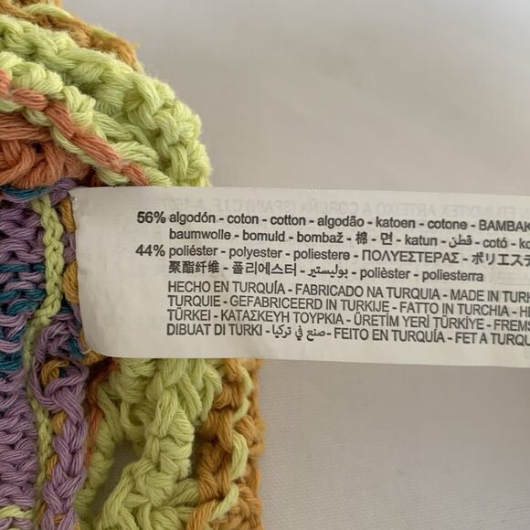 ZARA Kids Sweater Hollow Open Knit Crochet 13/14 Yellow Cluttercore Festival - Picture 7 of 7